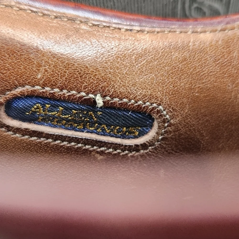 Allen Edmonds McAllister Cognac Leather Oxford Dress Shoes